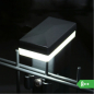 Preview: Pfostenleuchte LED für Zaunpfosten 60 x 40 mit Überstand Pfosten leuchtend
