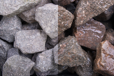 Antik Stein Steinschlag, 30-60mm trocken und naß