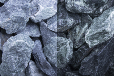 Marmor Grün Steinschlag, 40-80mm trocken und naß