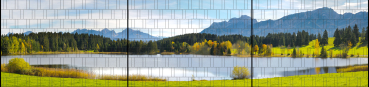 Sichtschutz DECO-LINE "Bavaria" 1,8m x 7,5m Breite