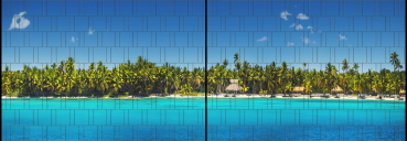 Sichtschutz DECO-LINE "Palm Beach" 1,8m x 5m Breite