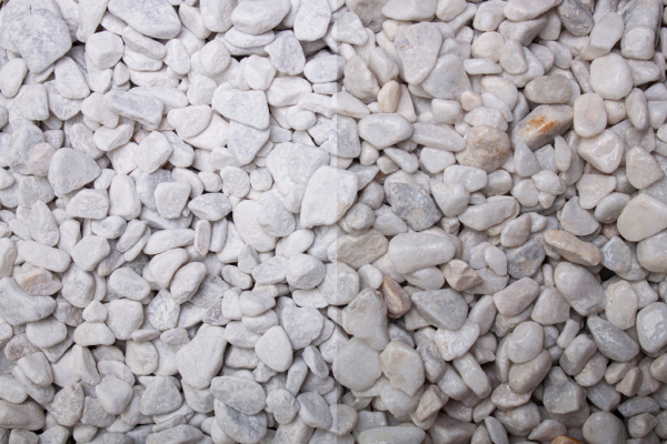 Carrara Marmor getrommelt, 7-15mm trocken und naß