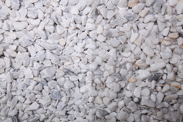Carrara Marmor Splitt weiß 8 - 12mm trocken und naß