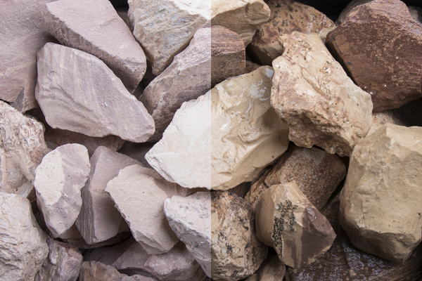Savannen Stein Steinschlag, 32-56mm trocken und naß