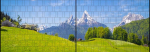 Sichtschutz DECO-LINE "Alpen" 1,8m x 5m Breite